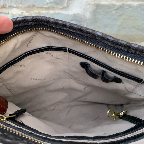 BRAHMIN Jody Crossbody in leather Tri texture - Picture 7 of 9